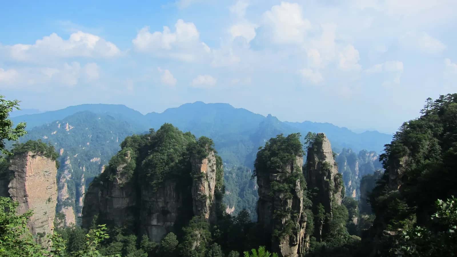 Golden Whip Stream walking trail inside Zhangjiajie National Forest Park.