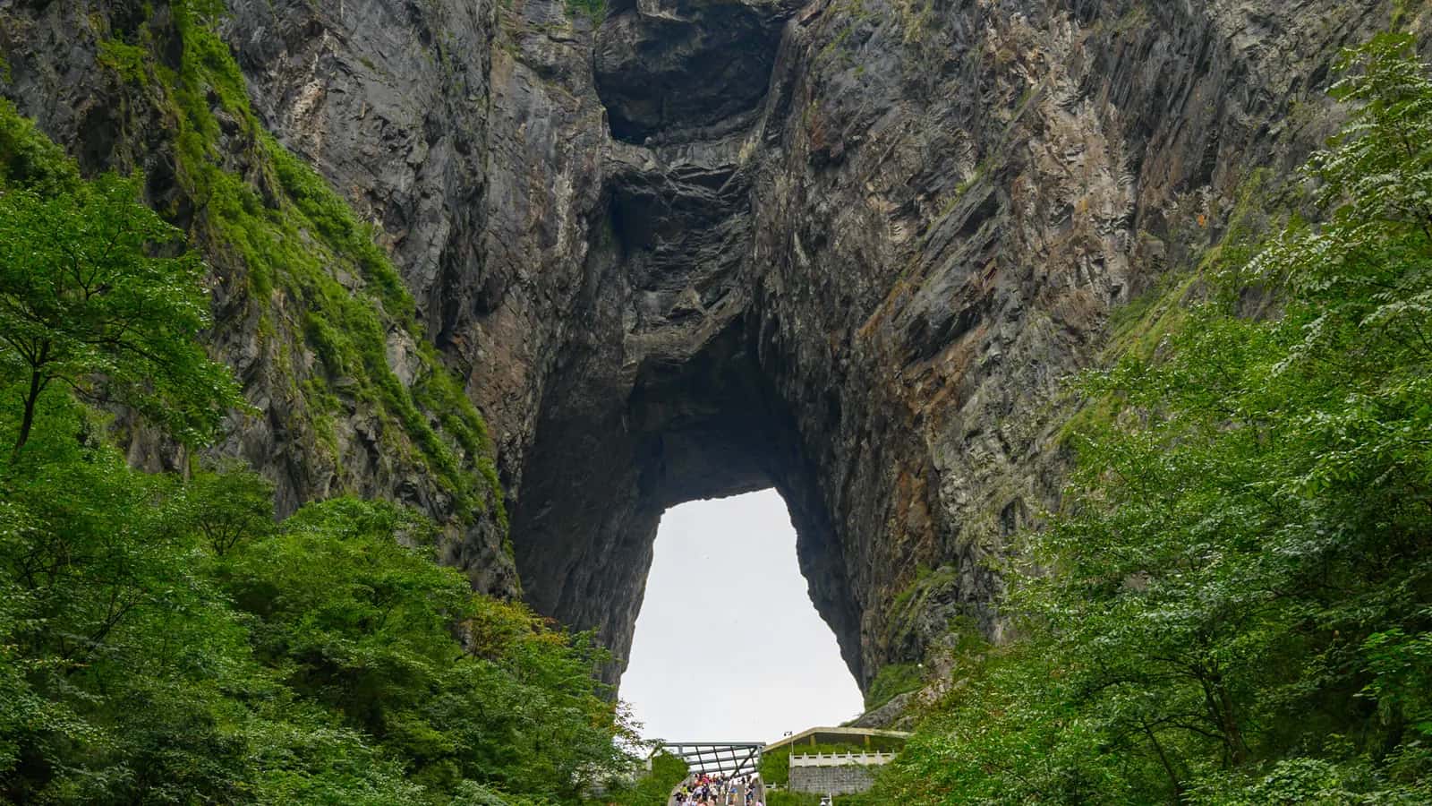 Tianmen Mountain cable car and skywalk on day two of a 2-day Zhangjiajie tour.