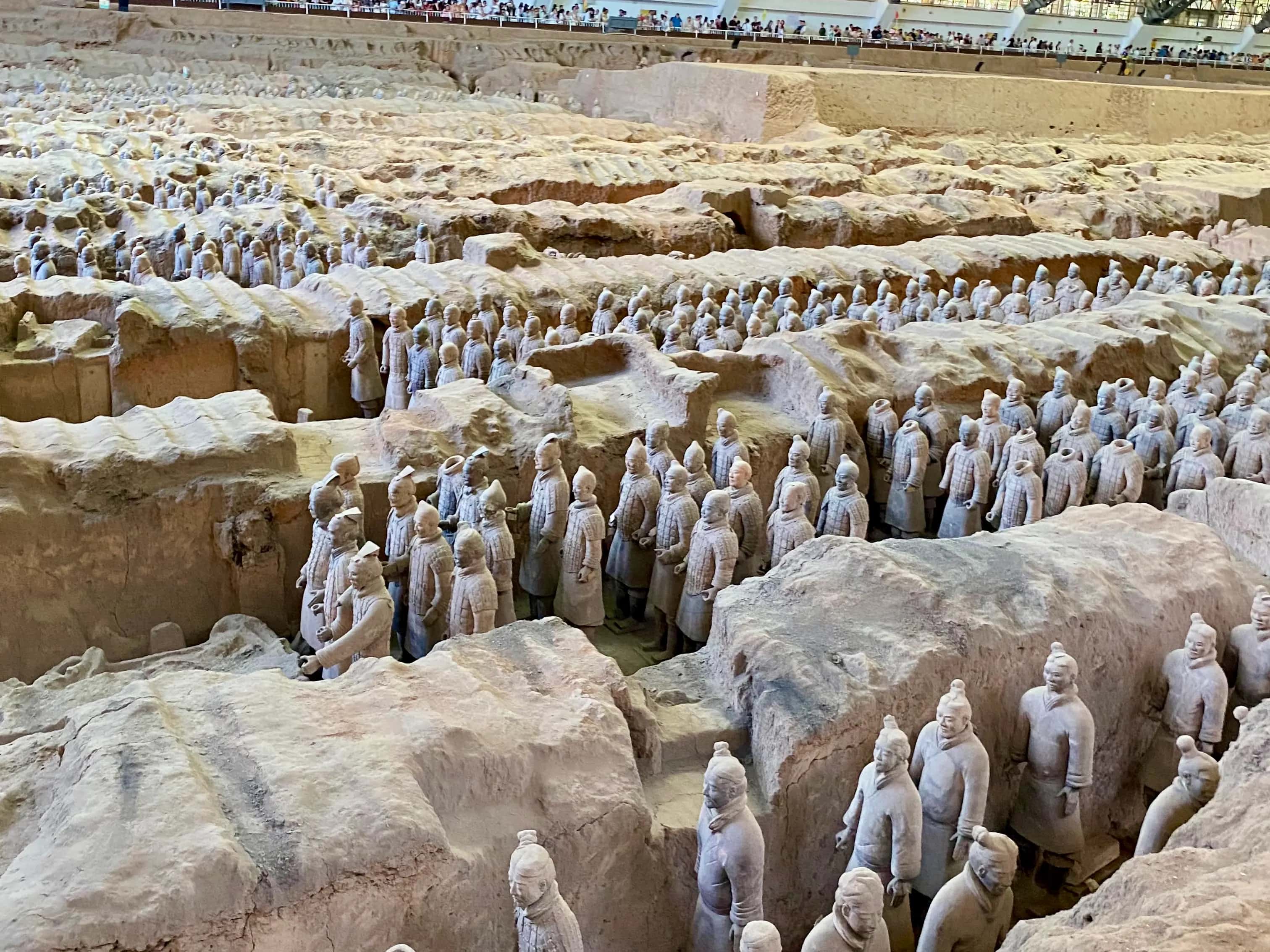 Terracotta Warriors excavation site on a private tour from Xi'an.