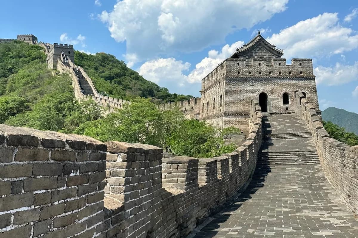Mutianyu Great Wall: restored section, cable car available.