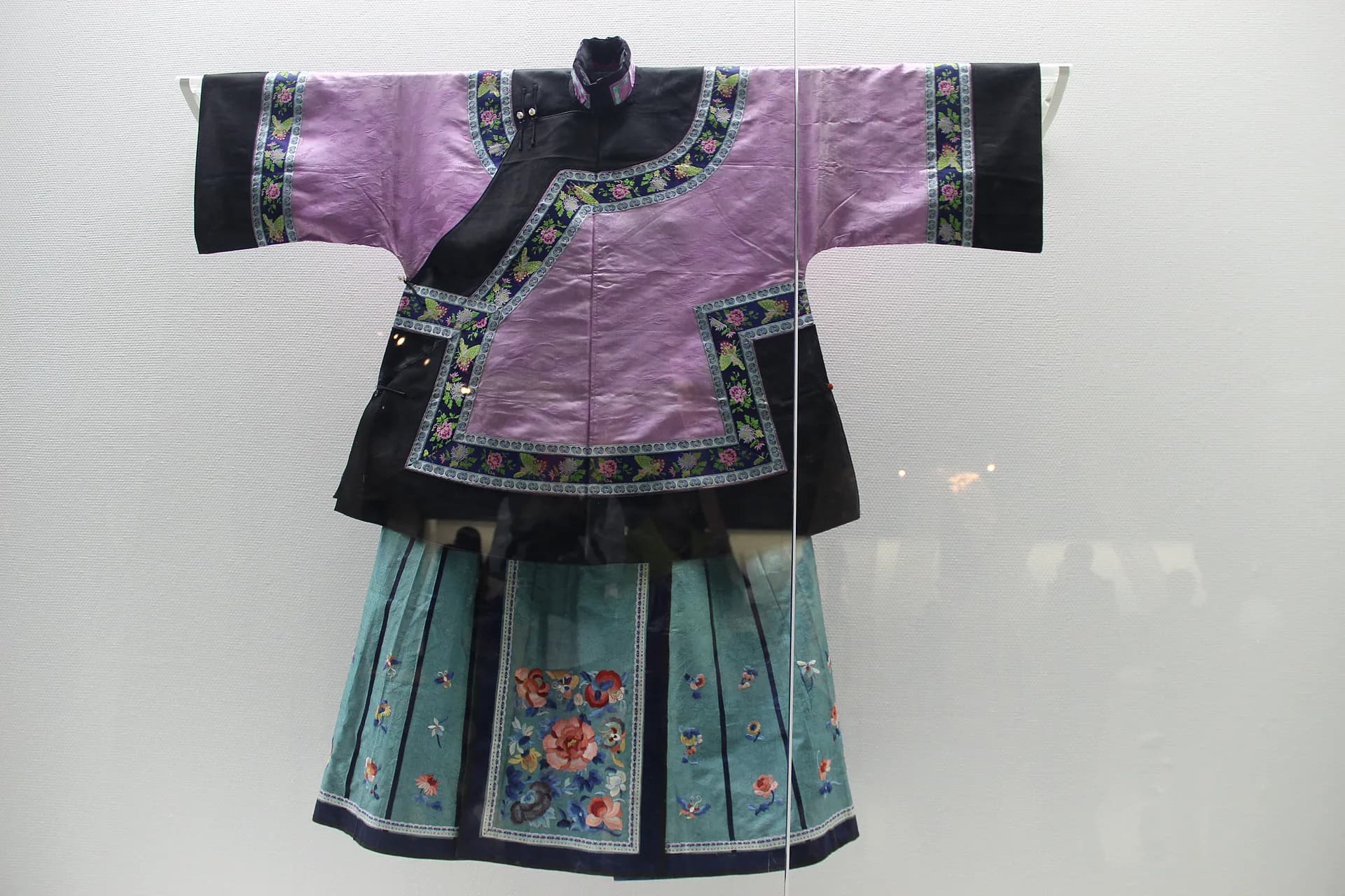 Qipao or cheongsam garment displayed in a Chinese museum