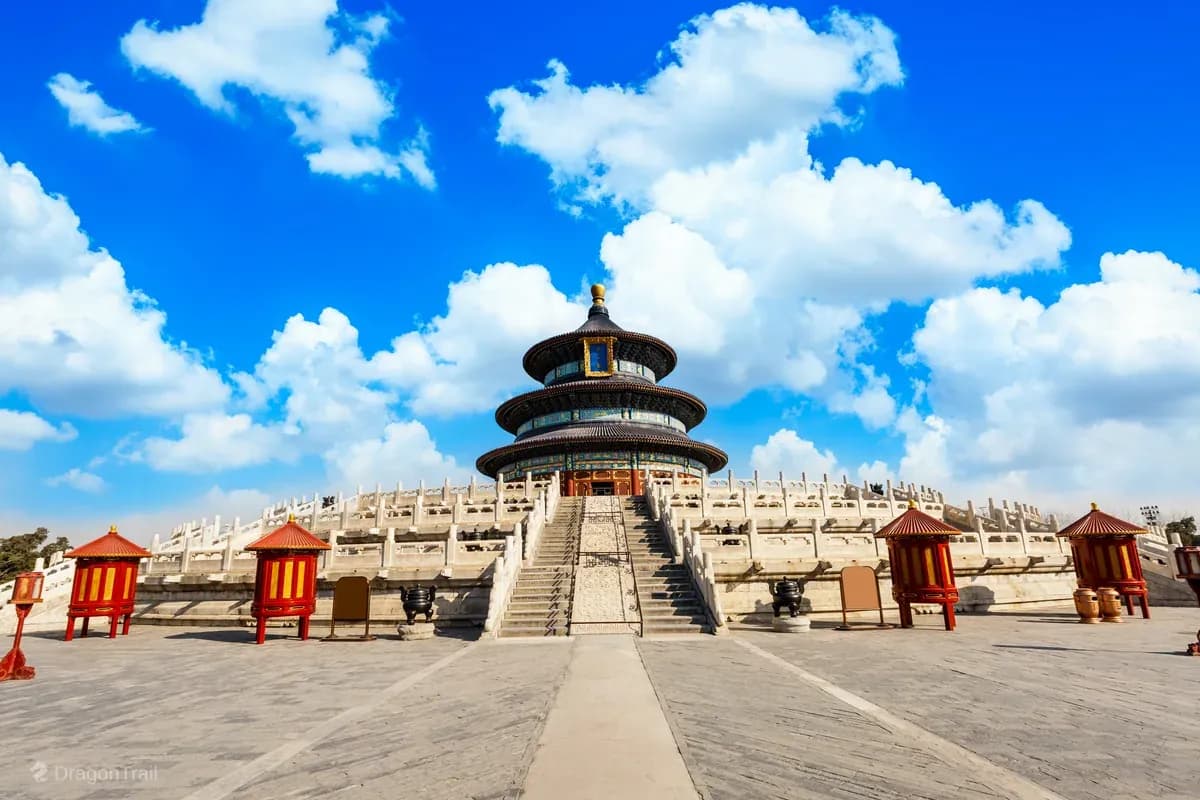 Blue-tiled Hall of Prayer for Good Harvests at the Temple of Heaven in Beijing