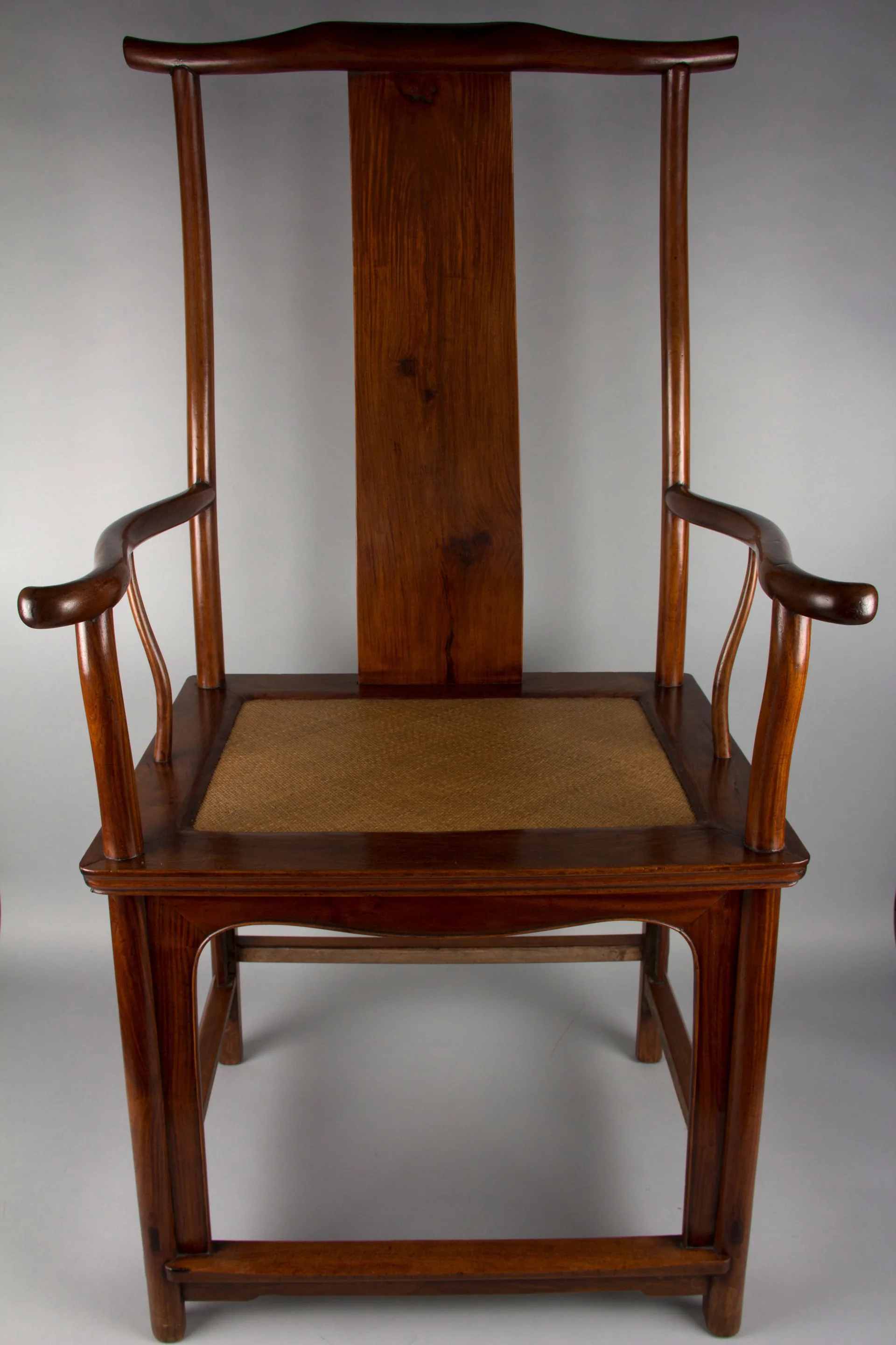 17th-century Chinese huanghuali yokeback armchair from the late Ming to early Qing period