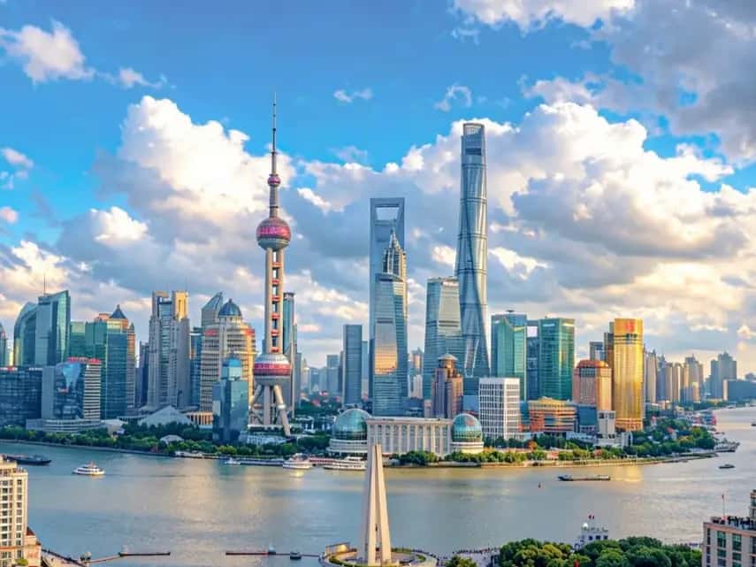 Pudong skyline and Lujiazui on a longer Shanghai layover tour.