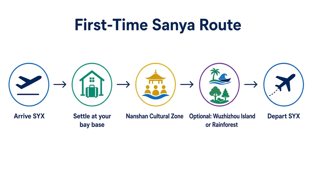 Simplest first-time Sanya route