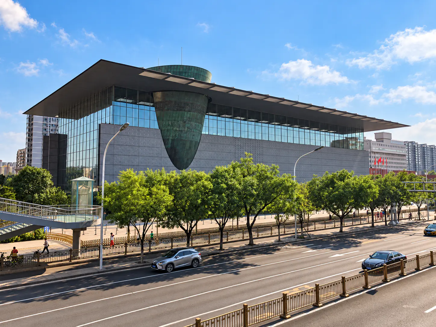 Exterior of the Capital Museum in Beijing.
