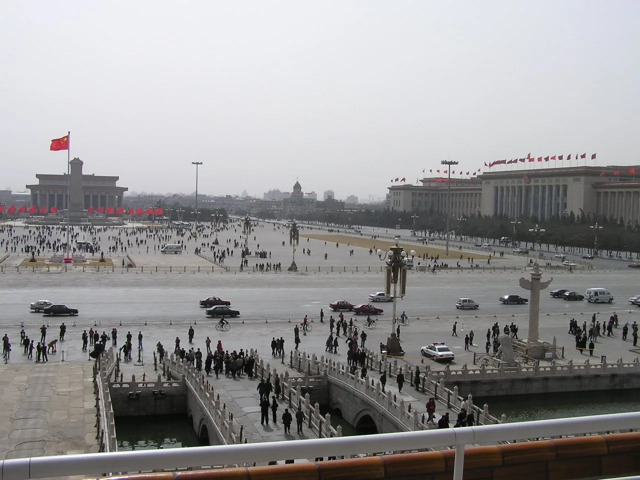 Tiananmen Square in Beijing viewed from the north