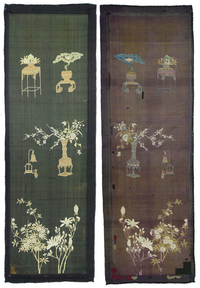 Qing embroidered panel (Met)