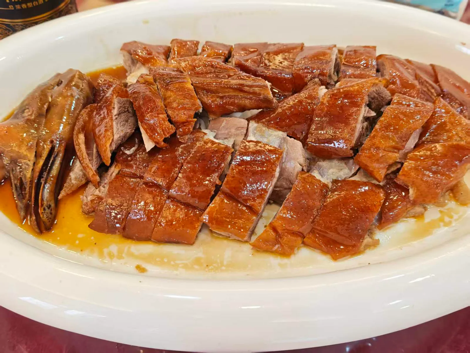 Roast goose with crisp skin, a classic Cantonese roasting showcase