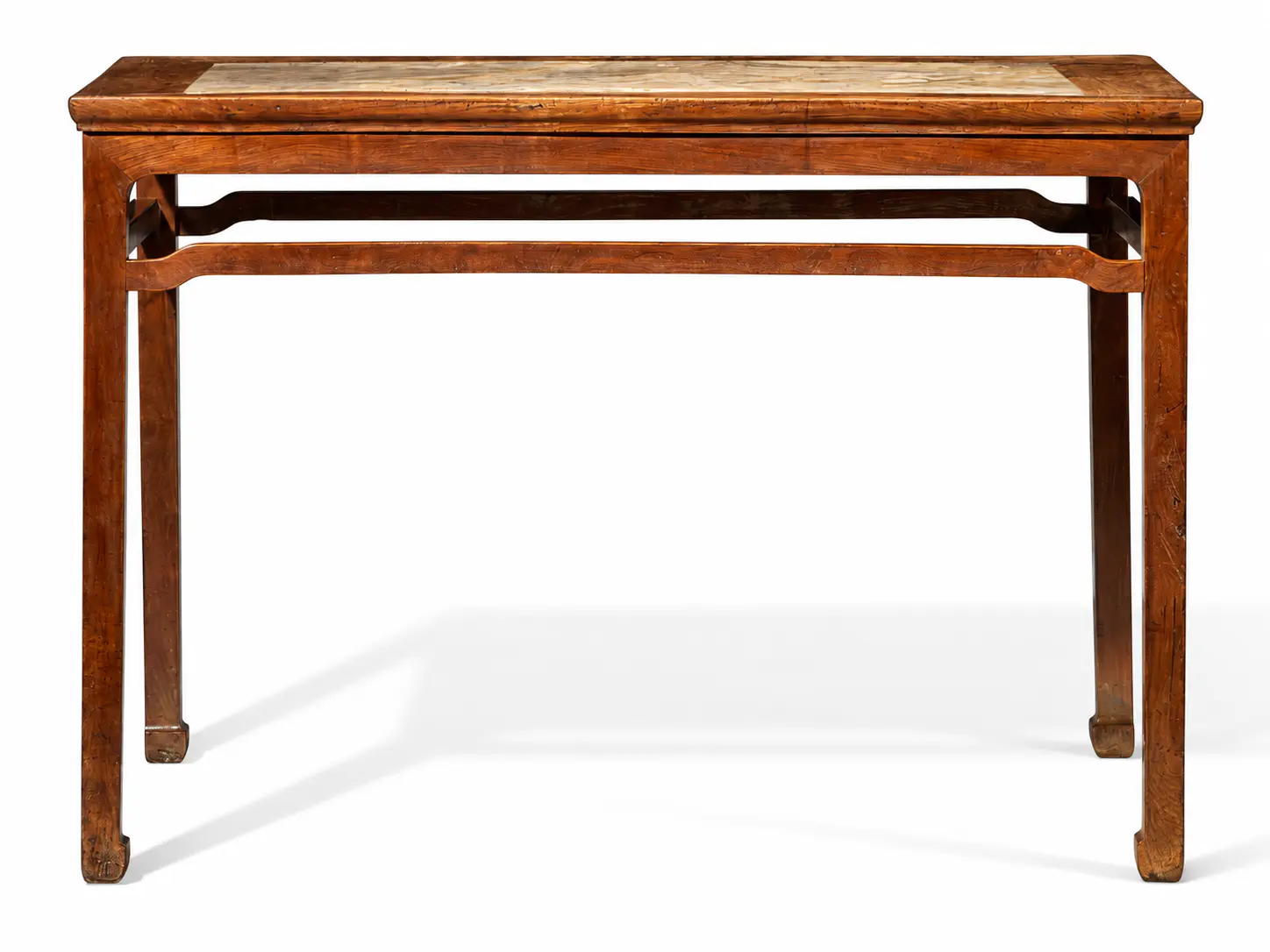 16th-century Ming huanghuali side table showing legs, frame and stretchers