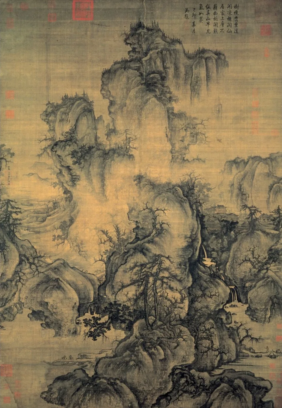 Guo Xi Early Spring hanging scroll reproduction