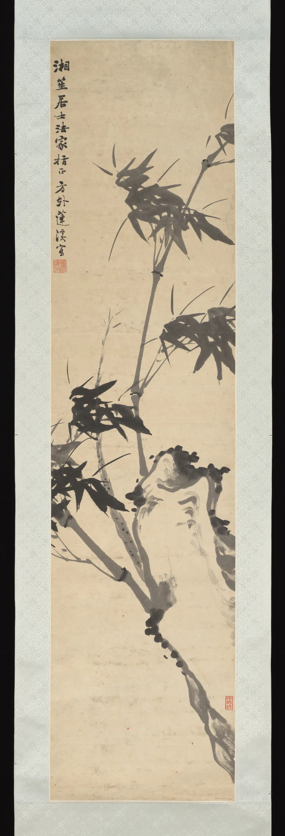 Ink bamboo painting