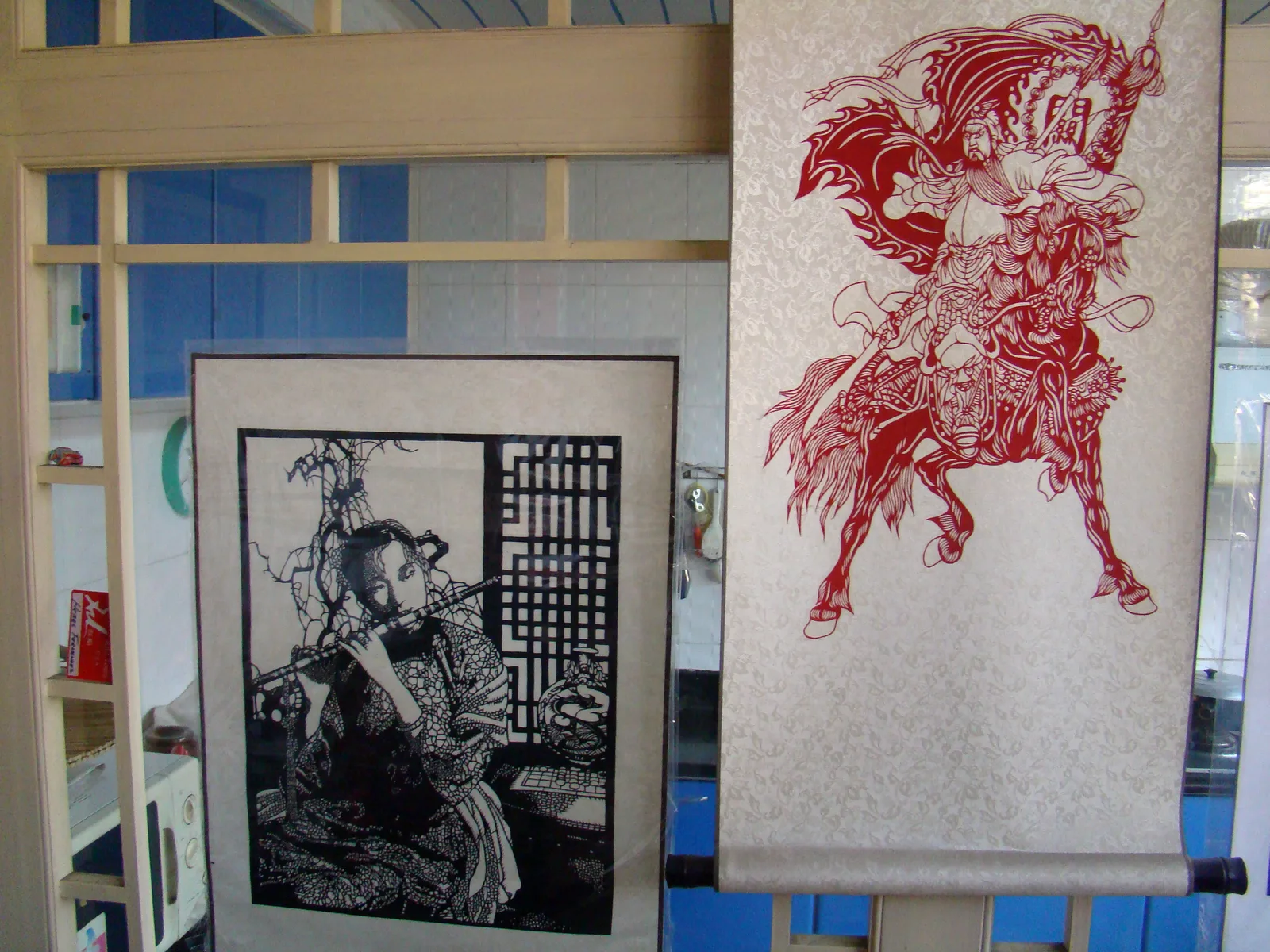 Paper cutting in a Beijing hutong