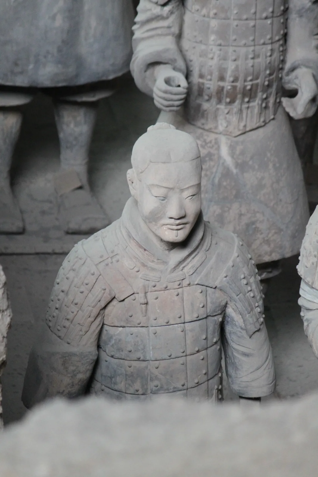 Qin terracotta army soldiers in Pit 1 near Xi'an