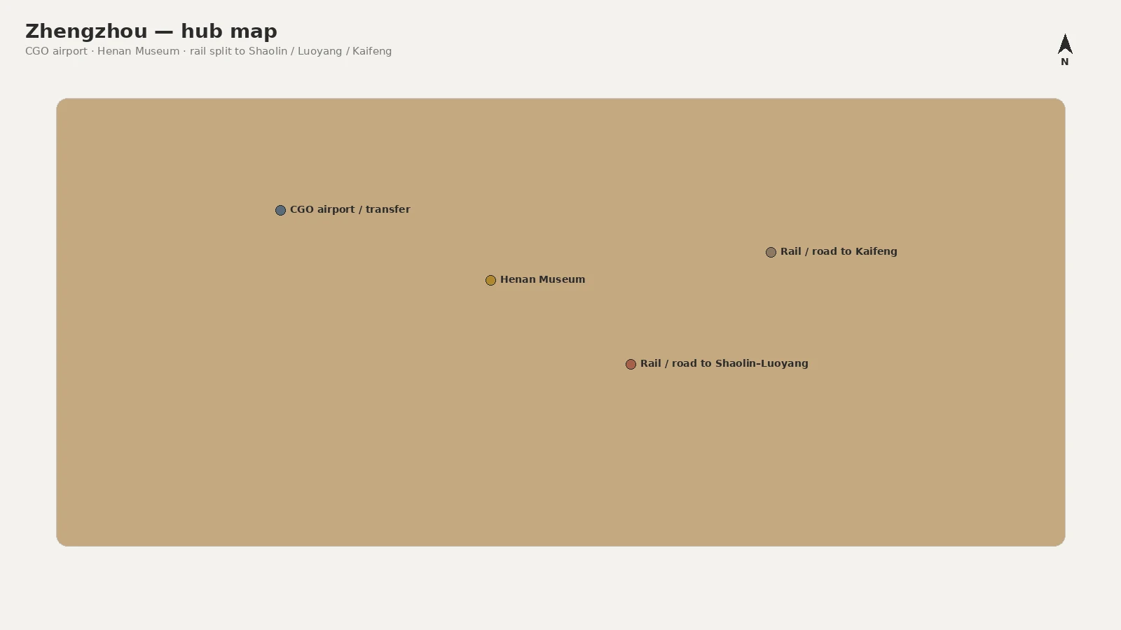 Zhengzhou hub map
