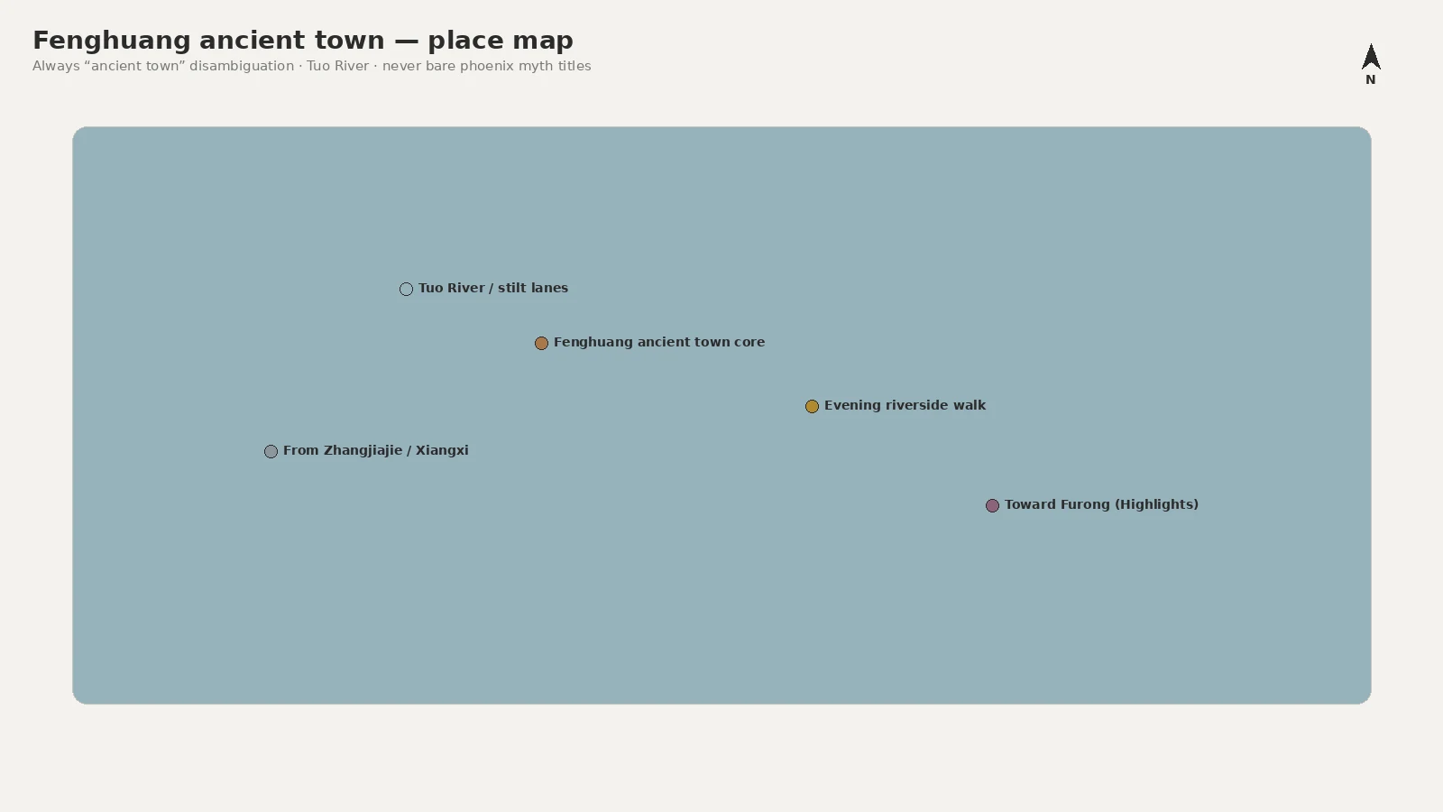 Fenghuang ancient town map