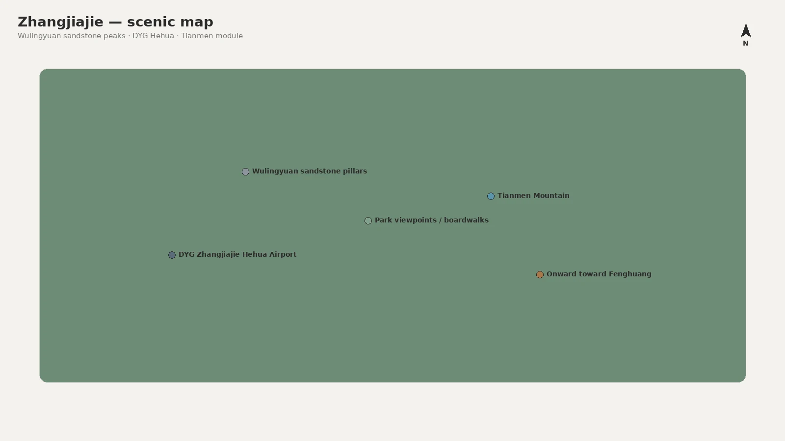 Zhangjiajie place map