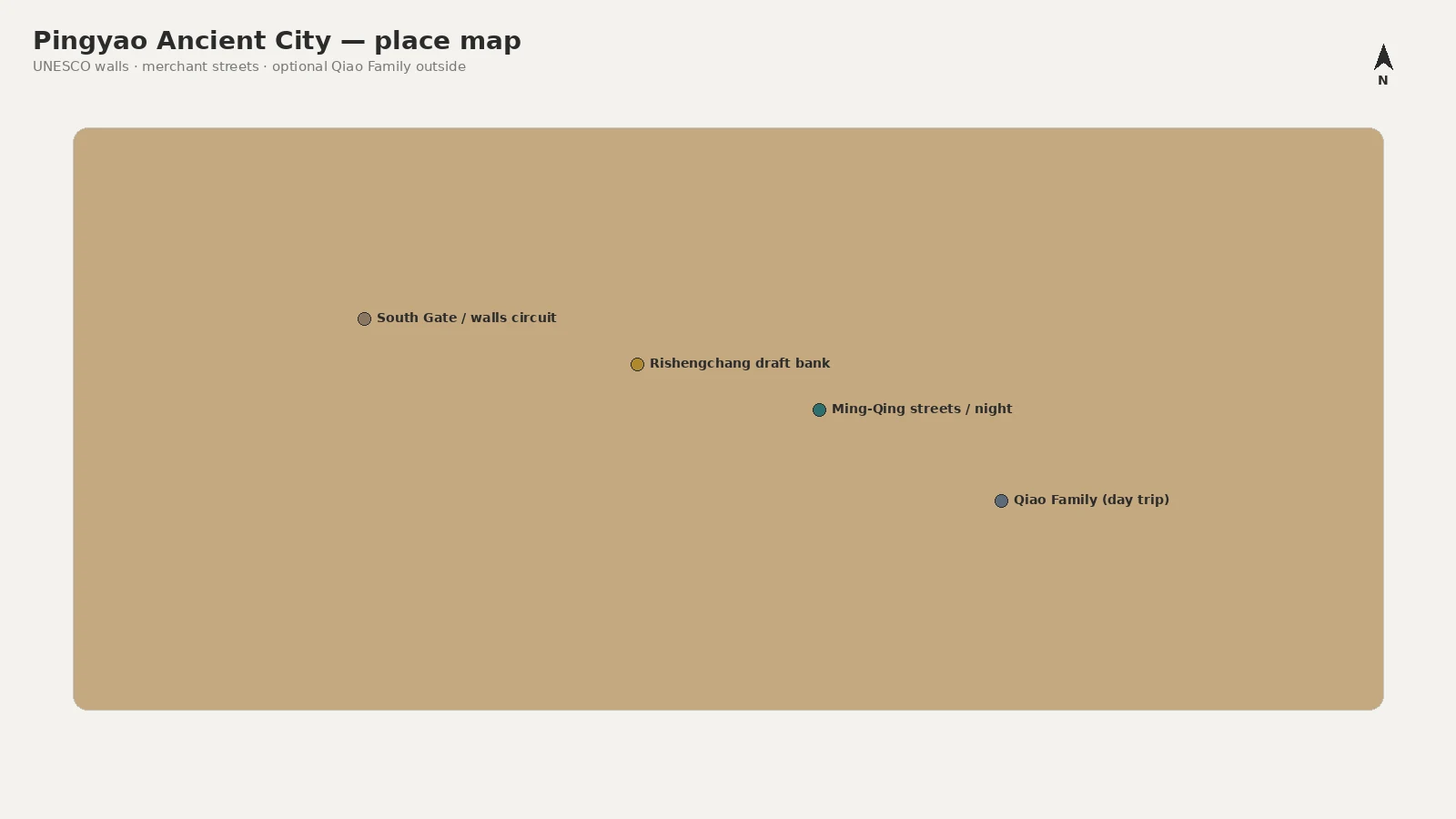Pingyao place map