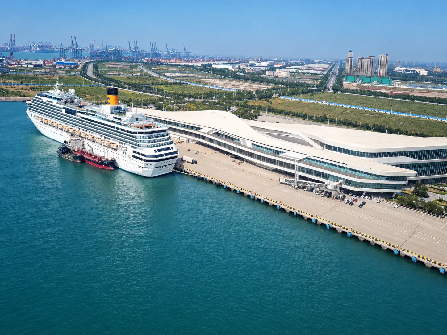 Tianjin cruise homeport terminal.