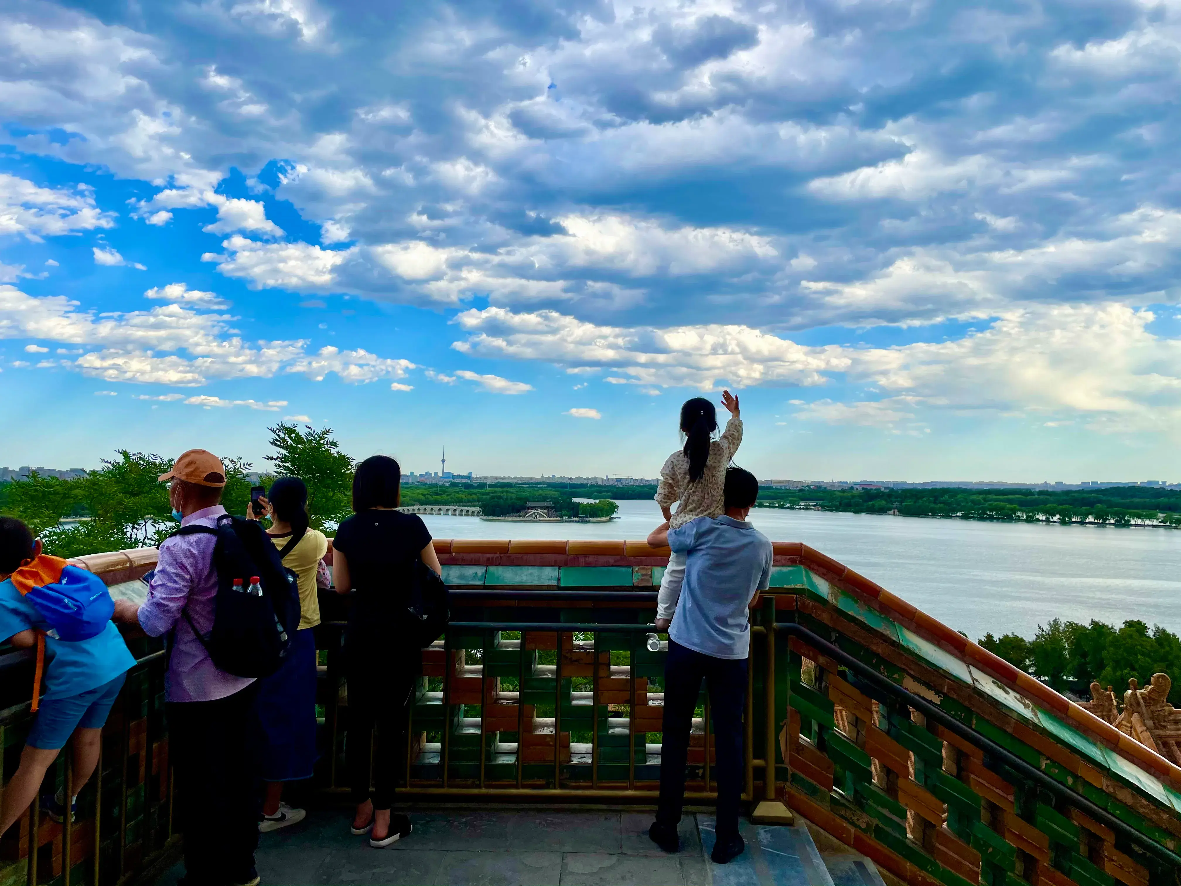 Lago Kunming en el Palacio de Verano de Pekín